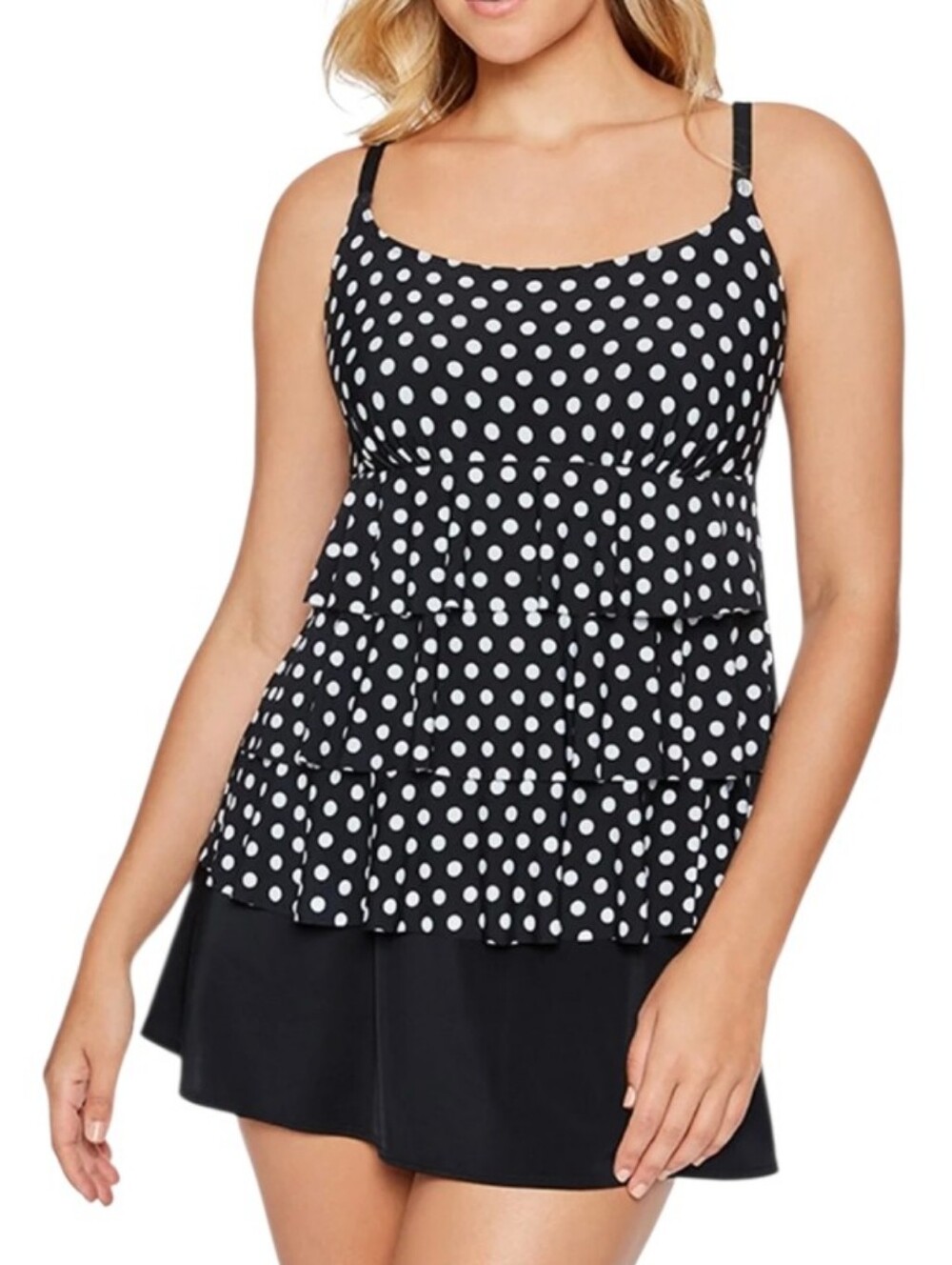 Longitude One Piece Skirtini Long Torso Many Moons Swinmsuit- 12.     L18